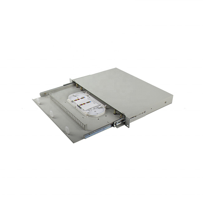 12/24 Port SC Rack Mount ODF 1U 19 Inch Fiber Optical Distribution Box