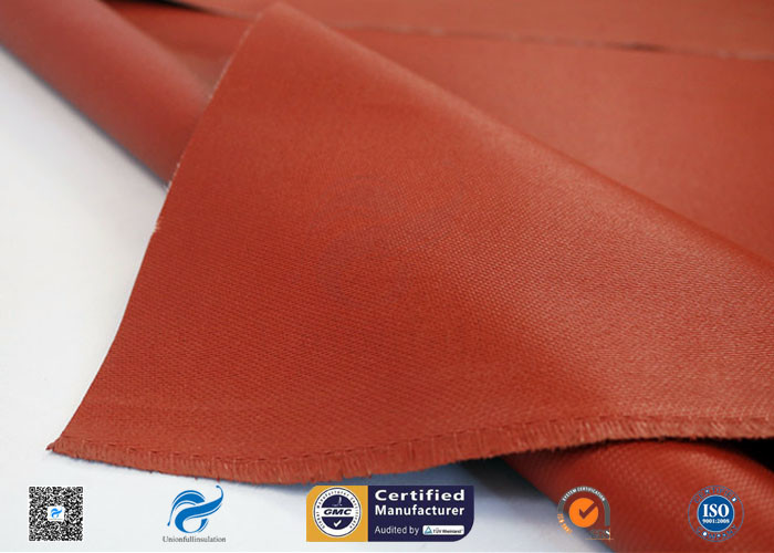 0.9mm Silicone Coated Fiberglass Fabric For Welding Tear Resistance