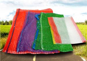 Quality 45*75cm HDPE DrawstringTubular Knitted Mesh Bag Packaging wholesale
