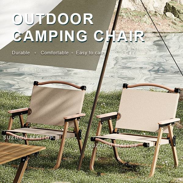 Versatile folding camping chairs Aluminum Solid Arm Adult For Outdoor Picnic
