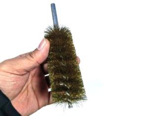 Quality USA Hot Selling 40mm Diameter Single Spiral Twisted Brass Wire Tube Cleaning Brush wholesale