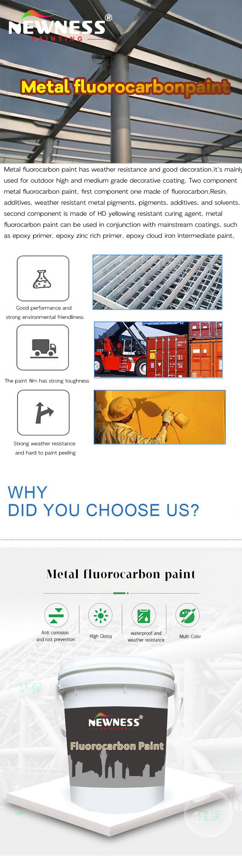 Industrial Metal Anti-Rust Paint with EINECS No. 201-177-9 and Waterproof Properties