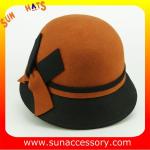 2044 ladies fashion hats wholesale ,100% Australia wool felt cloche hats