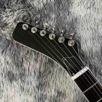 Custom BURN WASH Shaped Left Handed Electric Guitar Flamed Tiger Maple Veneer