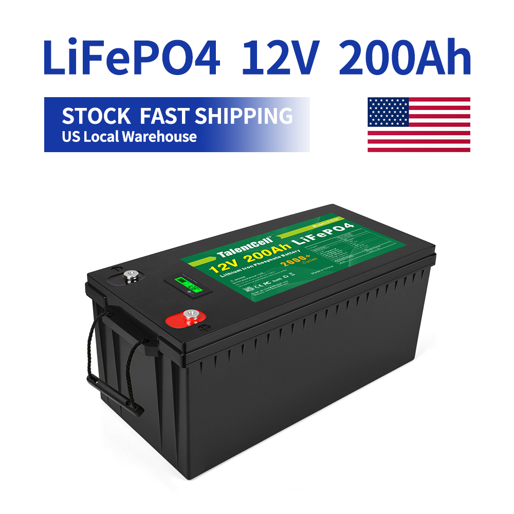 32700 Lifepo4 Rechargeable Battery 12V 200Ah Home Solar Management System LCD