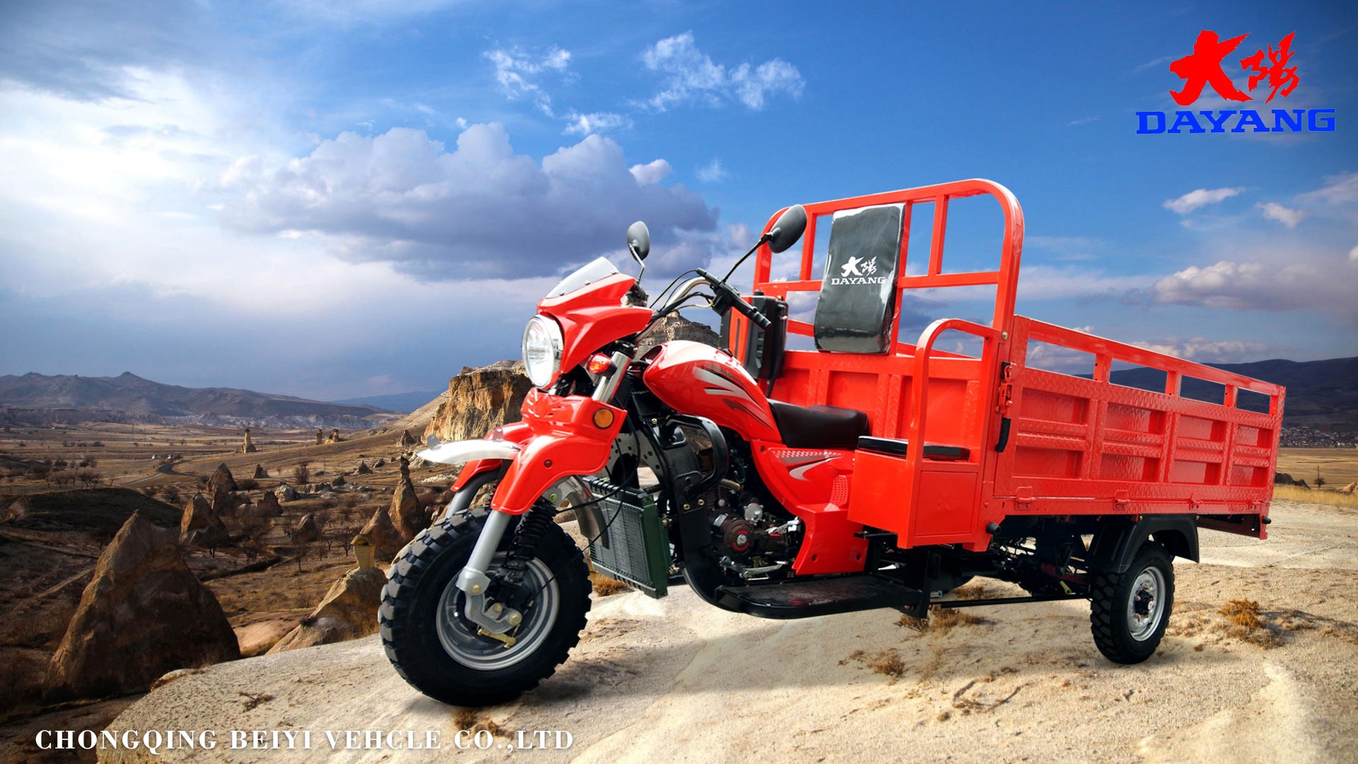 2022 Adults Home Farm Gas Powered Heavy Duty Cargo Vehicle Tricycle with 1000W Power
