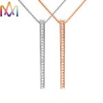 Nickel Free SS304 Cuboid Bar Necklace Engraved