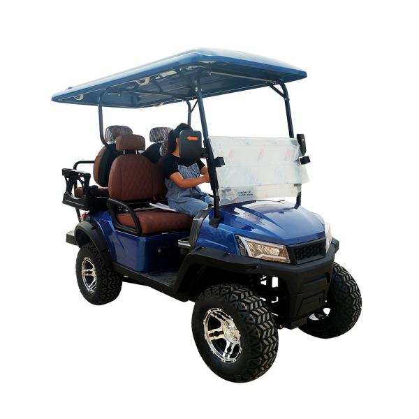 2+2 Seats Electric Golf Cart 4 Seater Home McPherson Suspension Luxury Factory