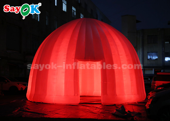 Inflatable Outdoor Tent 8 Meter LED Lighting Inflatable Air Dome Tent For Promotion Event