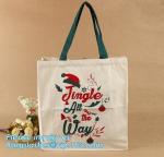 Cotton handle bag shopping tote bag with custom printing,waxed standard size