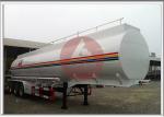 Heavy Oil Fuel Tank Trailer Widely Used To Transport , Tractor Trailer Fuel Tank