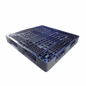 Quality 1100 X 1100 Plastic Pallets Black SGS Plastic Shipping Pallets wholesale
