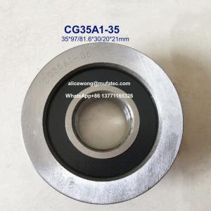 Quality Flanged ball bearings 35x97/81.6x30/20x21mm for lift truck sapre part replacement CG35A1-35 wholesale