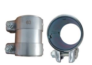 Quality Galvanized Sheet 3 Inch Metal Coupling Ss304 Exhaust Band Clamp Double Bolt wholesale