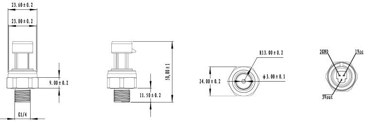 OEM ODM Electronic Water Pressure Sensor Transducer For Steam Liquid
