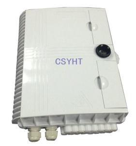Quality ABS Plastic Fiber Optic Splitter Box , 16 Cores FTTH Terminal Box Rainfall Resistant wholesale
