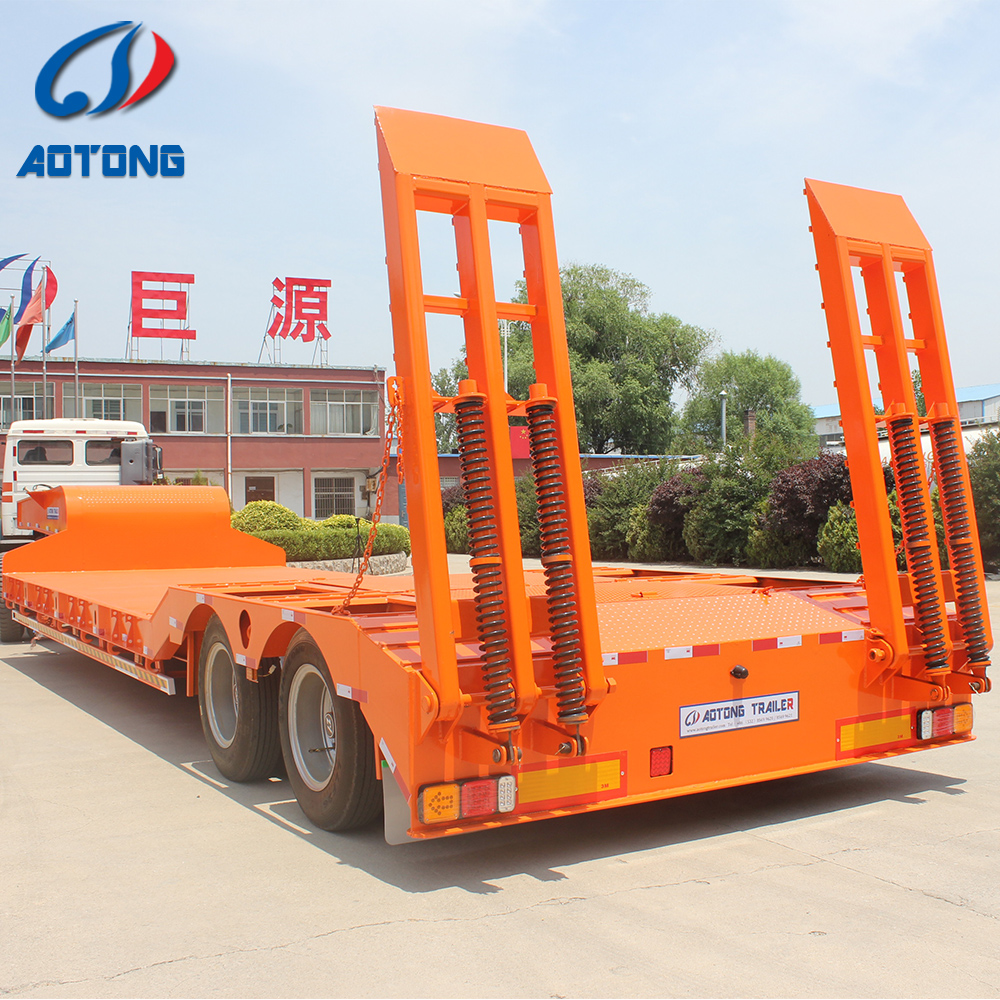 Manufacture 150 ton 4 Row 8 Axles Semi-Trailer for Heavy Duty Equipment Transportation