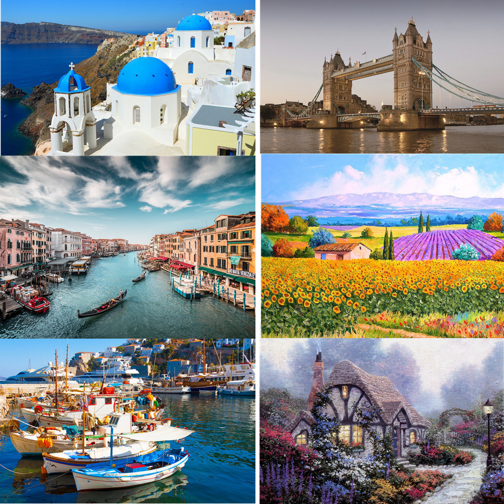 Offset 500 Pieces CCNB Cardboard Printing Puzzle FAMA