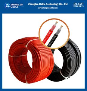 China PVC Insulated Pv Solar Cable Copper Electric Wire 6mm 4mm on sale