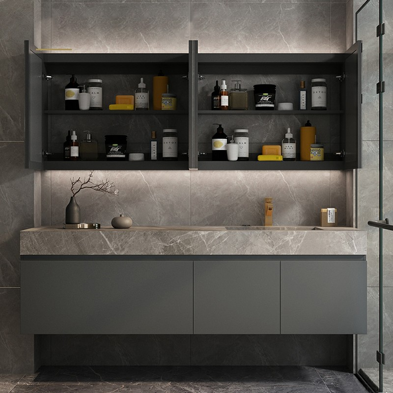 Width 38-46 in Customized Color Modern Style Luxury Bathroom Vanity Cabinet with Sink