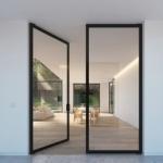 Hollow Glass Aluminum Hinged Door Sound Insulation