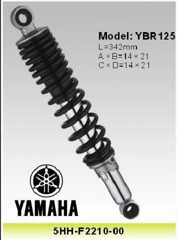 Yamaha Ybr125 Motorcycle Shock Absorber , Brazil Yamaha Motor Parts , 342mm