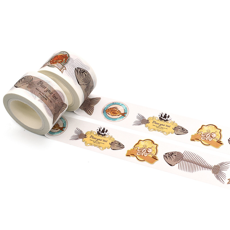OEM Adhesive Cartoon Anime Washi Tape Waterproof