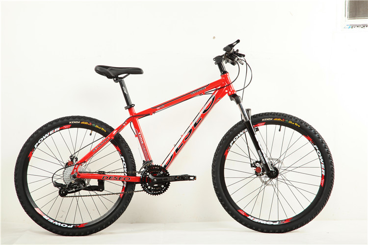 High grade hydraulic disc brake Shimano 21/24/27 speed 27.5 inch alloy mountain bicycle with 36 hole spoke wheel
