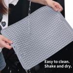 Custom Eco-friendly Silicone Dish Drying Mat Heat Resistant Trivet for Kitchen