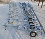 Hot Dip Galvanized Double SHAFT 8.65m Boat Trailers FRPYS850R