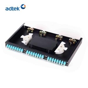 Quality 19 Inch 1U 24 Port Fiber Optic Patch Panel For Telecommunication Networks wholesale