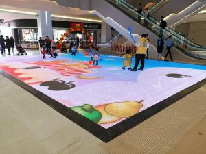 Quality 1R1G1B Dance Floor LED Display 5.2mm Front / Rear Service Access Ultra Slim wholesale