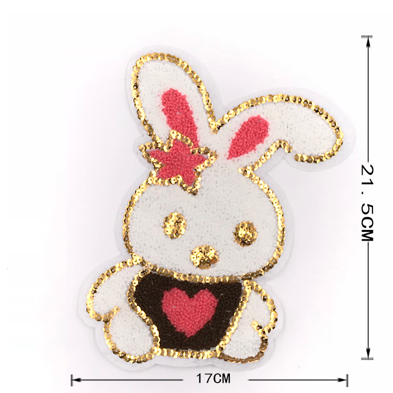 Animal Series Cartoon Character Patches Merrowed Border Diverse Color / Shape