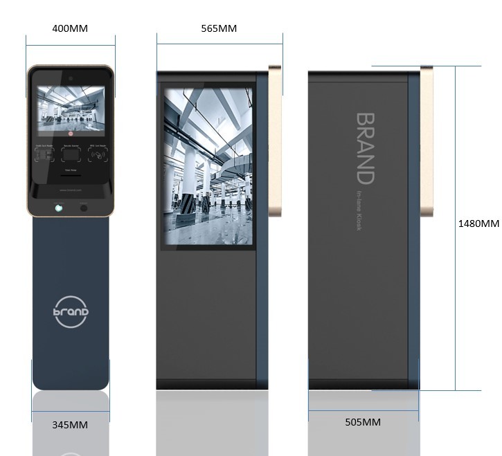 Parking Lot 250cd/m2 15" Self Service Parking Kiosk 1280×1024