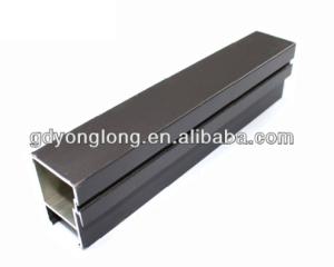 Quality T3-T8 Powder Coated Aluminum Window Profiles Bronze Matte Flat Corrosion Resistant wholesale
