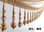 Handmade fashionable chain beads lace tassels fringes for curtain/sofa/pillow