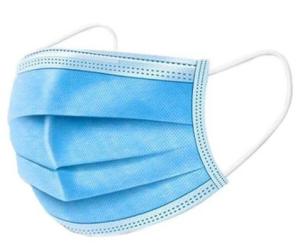 Quality Adult Disposable Face Mask Blue And White Flexible Adjustable Earrings wholesale