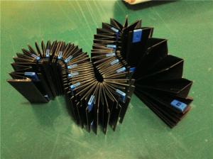 Quality Heat-sealed &amp;folded bellows fabric +PVC for any kind of machine dust covers wholesale