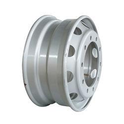 Quality 5 Lug 5x114.3 Rims Steel Wheel White With Red Line wholesale
