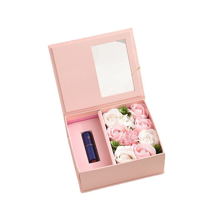 Elegant Black Color Custom Logo Printing Rigid Cardboard Jewelry Flower Gift Packaging Box