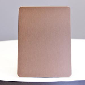 No.4 Brushed Stainless Steel Sheet 304 Grade Corrosion Resistant