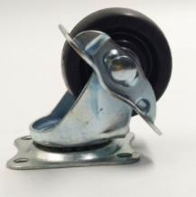 Quality small soft black rubber caster wheels for furniture wholesale