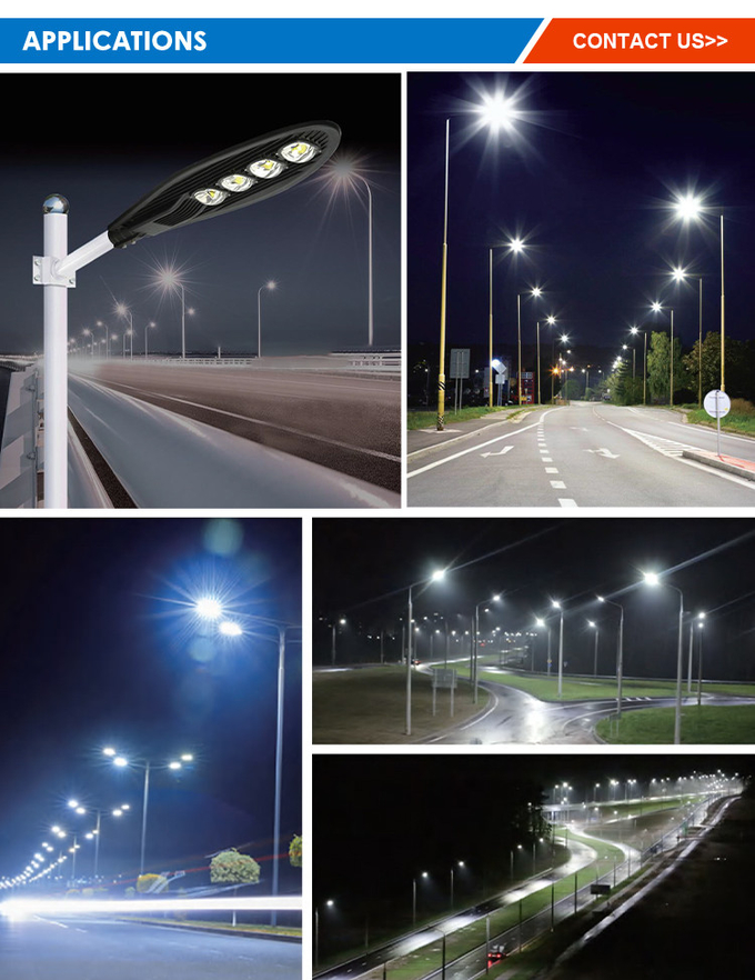 50w/100w/150w/200w/250w High Power Street Light Ip66 AC 85-265V