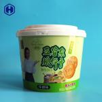 Commercial Round Plastic Packaging Containers SGS FDA Certificated