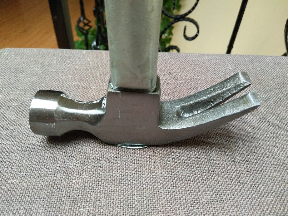 16OZ Claw hammer(XLSP-0022) with 34.5cm steel tube handle and polishing surface, durable hand tools