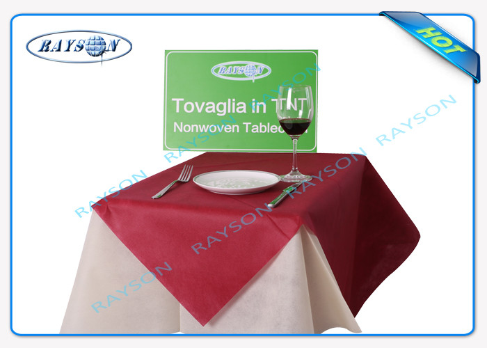 40gsm - 60gsm Disposable Polypropylene Non Woven Tablecloth with Different Printing Pattern