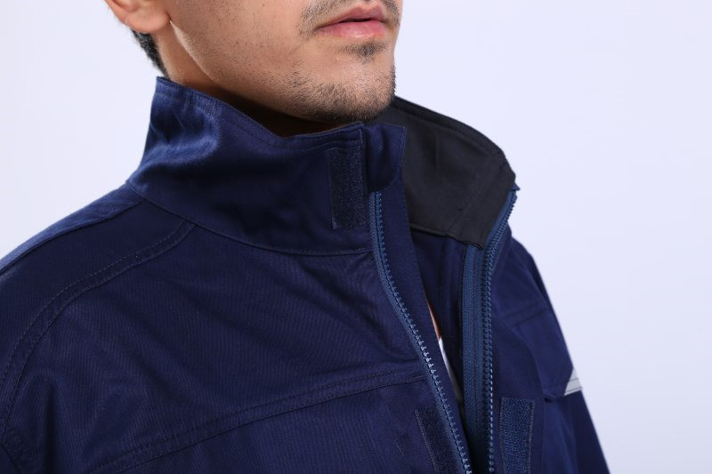 280gsm 60% Modacrylic Flame Retardant Workwear Jacket For Mining