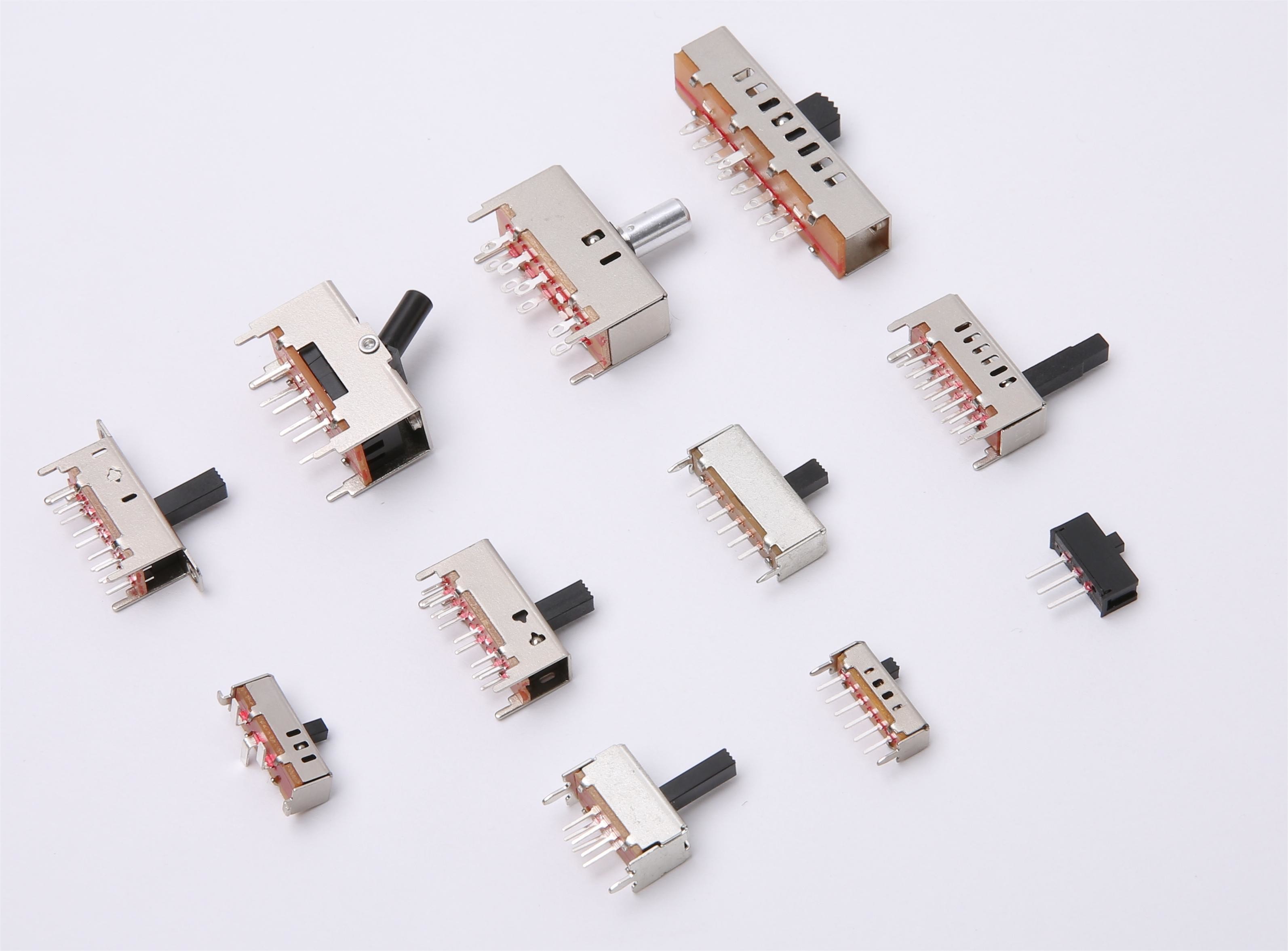 SS14D01 SPDT Slide Switch 1 Pole 4 Position For DC Application