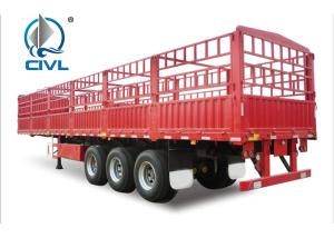 Quality Red Cargo Semi Trailer Trucks Semitrailer Series 13m Three Axle Cargo Semitrailer wholesale