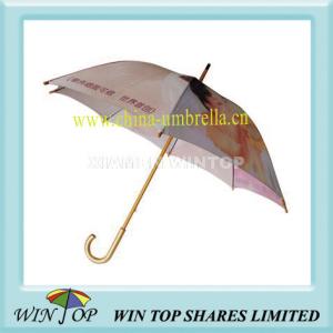Quality 23&quot; Manual Wooden Picture Photo Umbrella wholesale